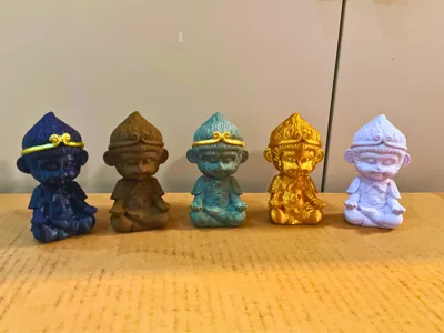 Intricately Detailed Monkey King Model: Enlightenment, Car Accessory, Pen Holder