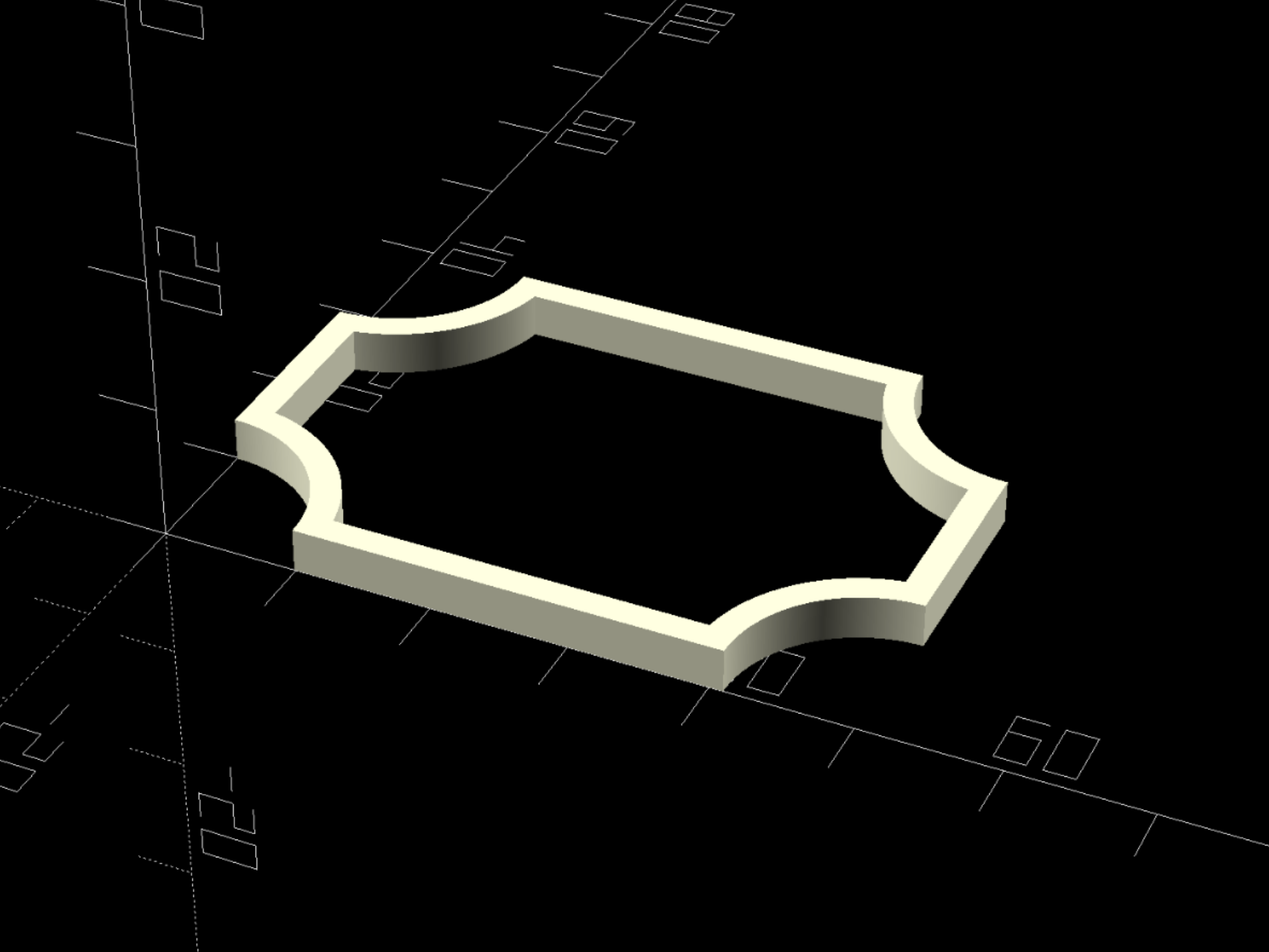<BSG> SCOOPED CORNERS FRAME
