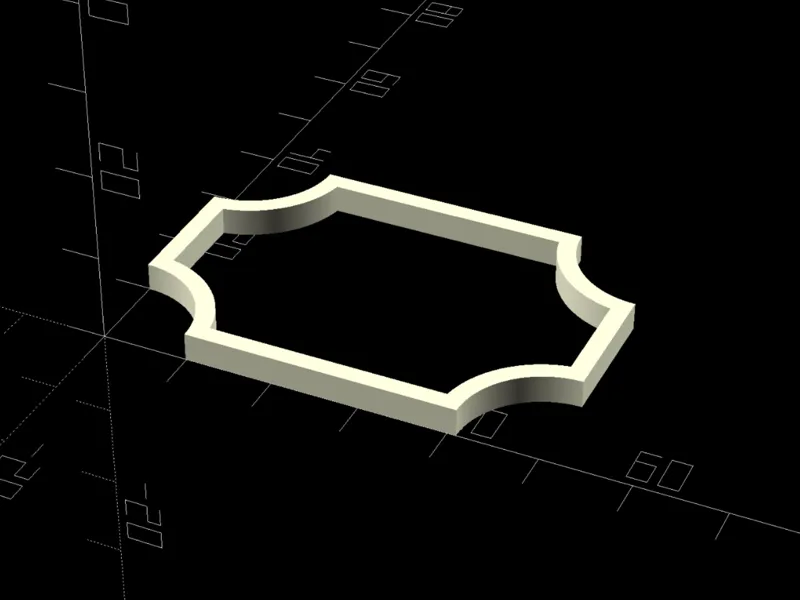 <BSG> SCOOPED CORNERS FRAME