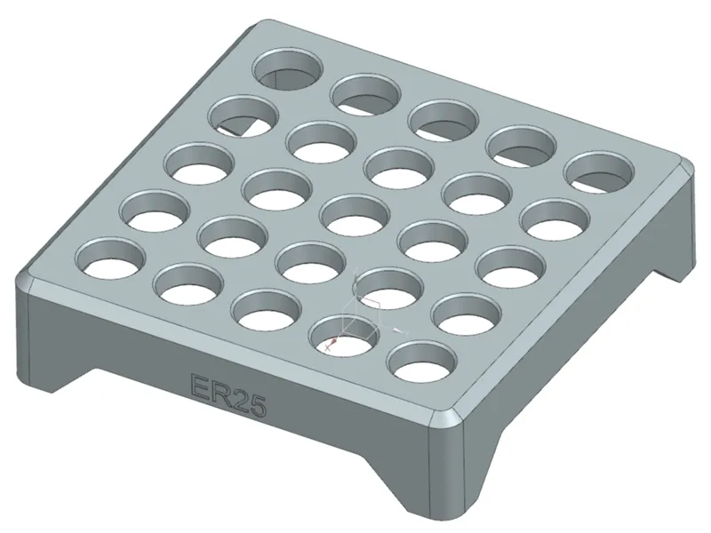 ER25 collet organizer stackable