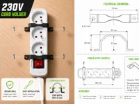 Support pour multiprise 230V — photo 1