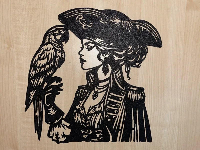 Wanddeko Piratenbraut