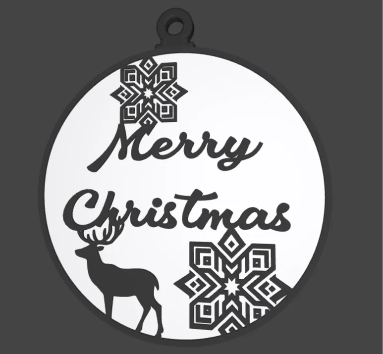 Christmas ornament merry christmas
