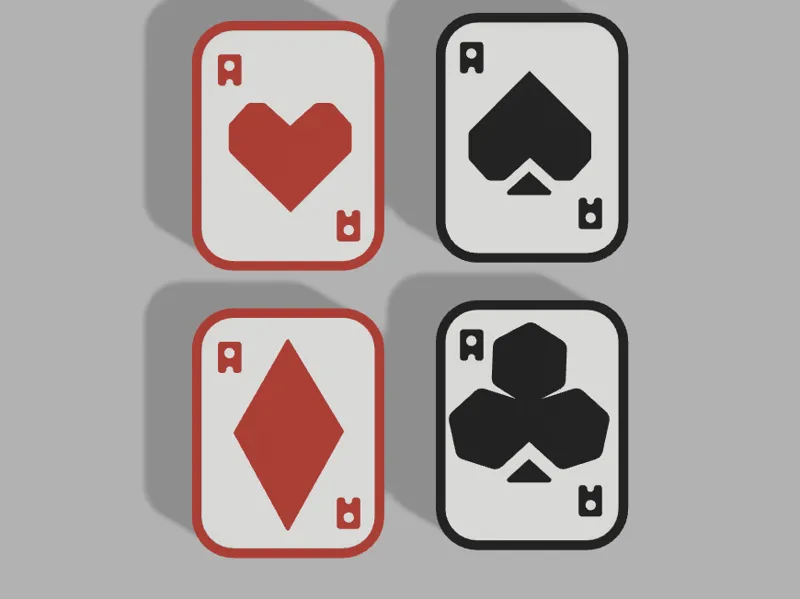 Playing card plaque