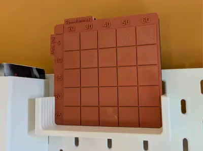 Ironing card Skadis holder - customizable