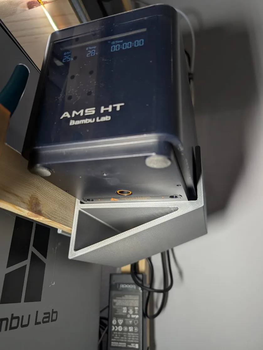 AMS HT Shelf Mount - Free 3D Print Model - MakerWorld