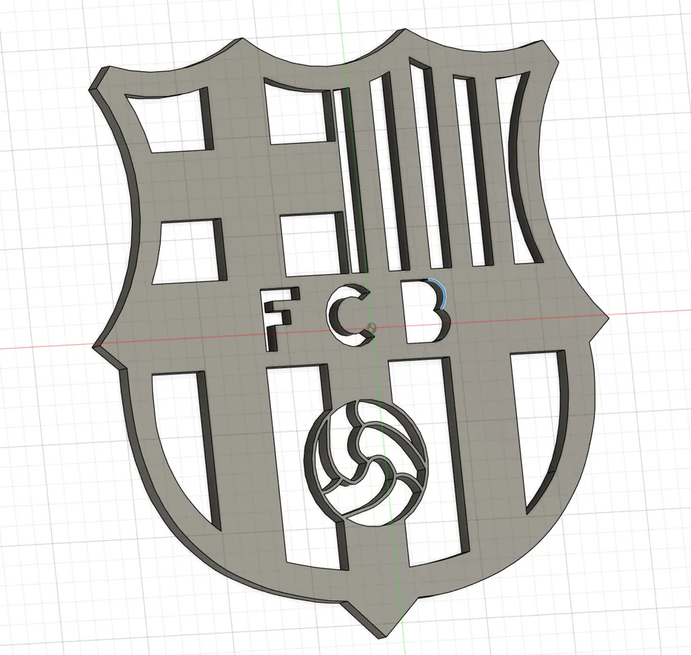 2 Logos 3D TPU Pour FC Barcelone - Accessoires De Club Espagnol
