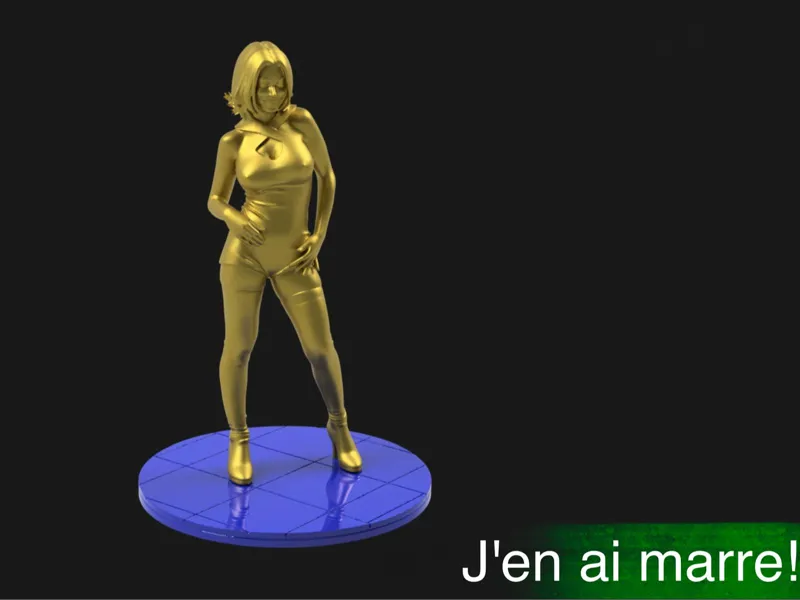 J'en ai marre ! Alizee inspired statue
