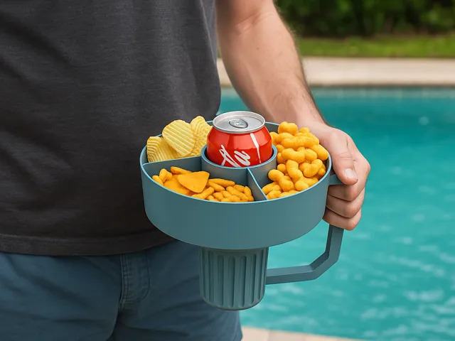 Outdoor snack plate