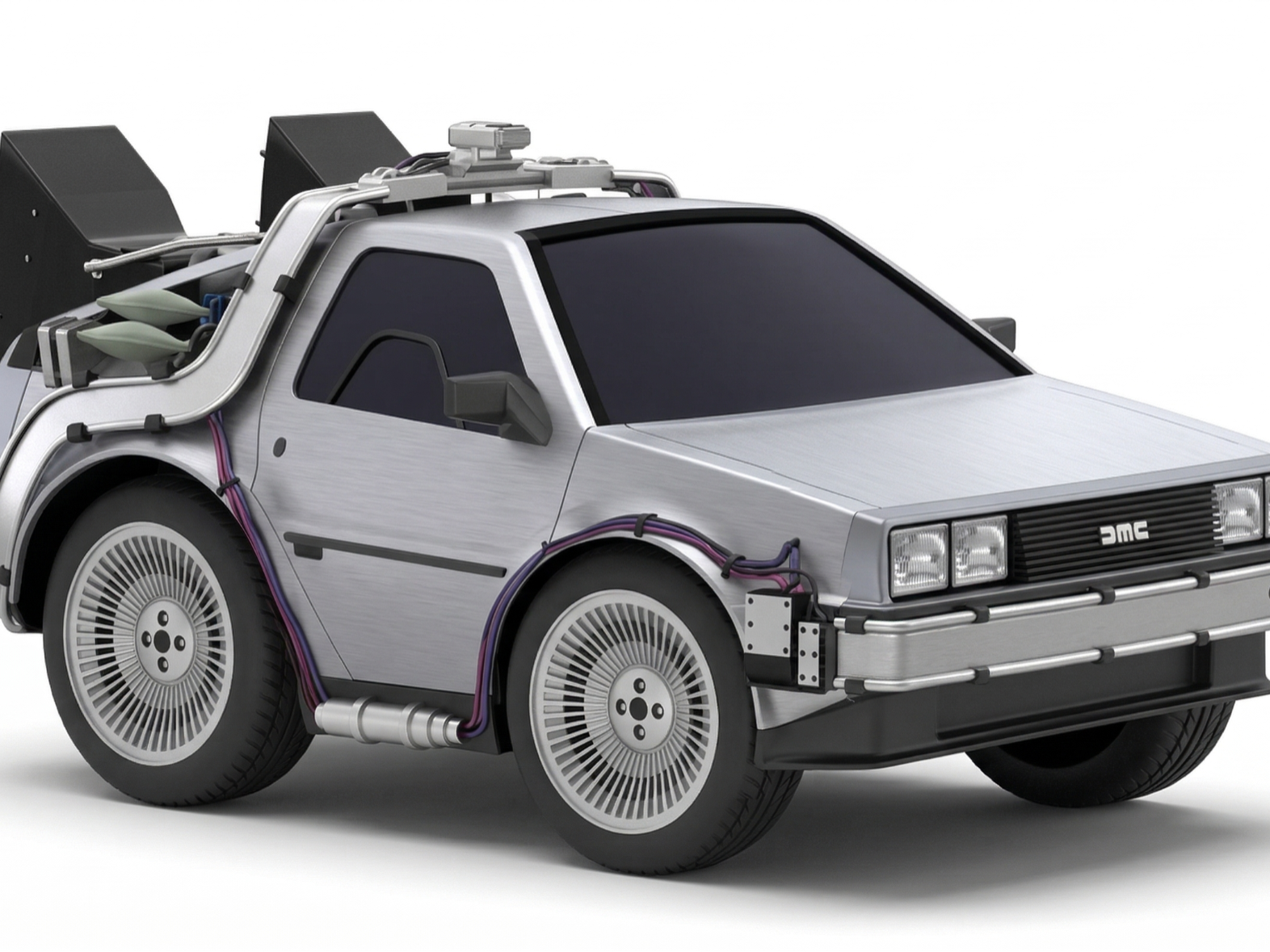 Time Machine Chibi Car – Retro Sci-Fi Vehicle