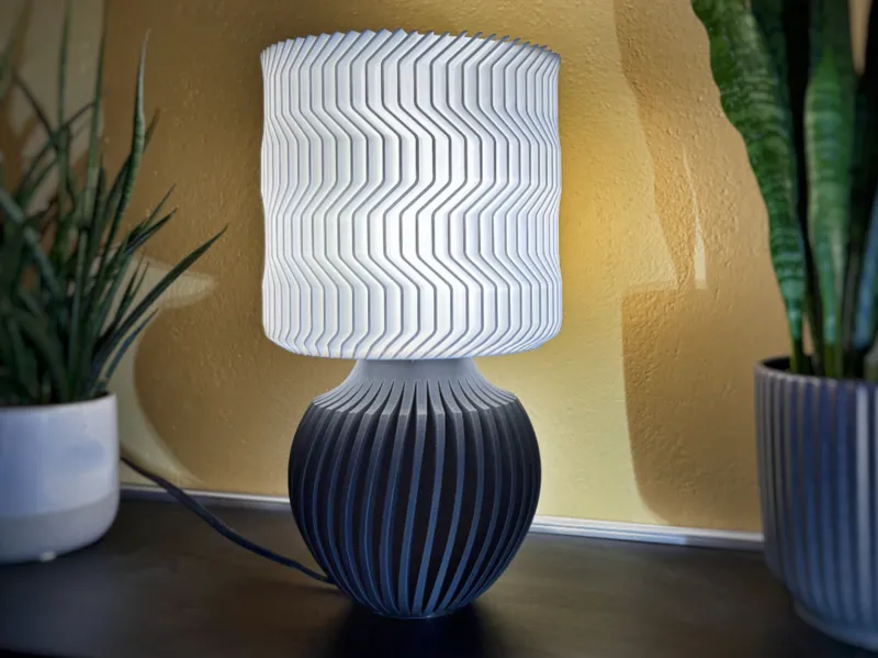 Modern wave lamp-sphere