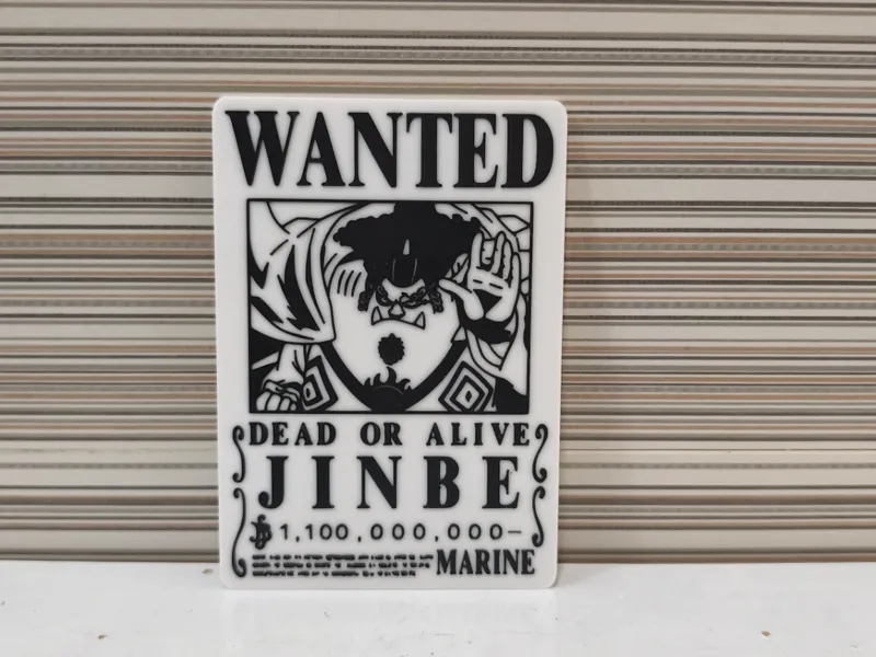 Cartel de Recompensa "WANTED" de Jinbe (One Piece)