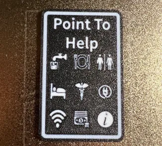 Point To Help Card