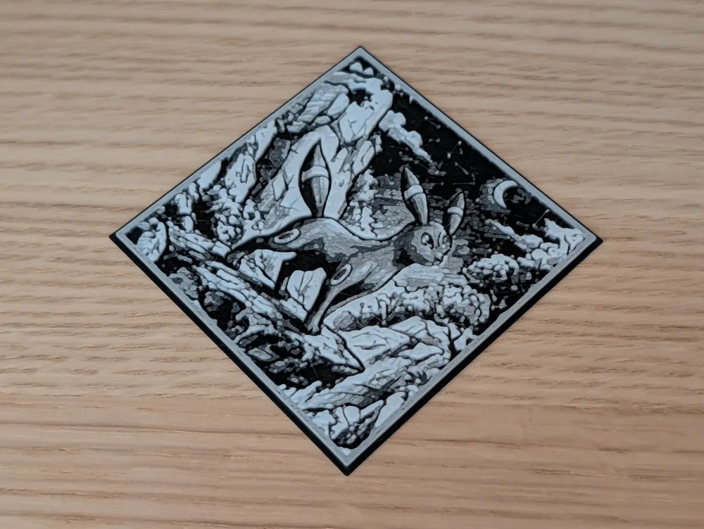 *NEW!* Eeveelution Pokemon Hueforge & Frame V2 - Free 3D Print Model ...
