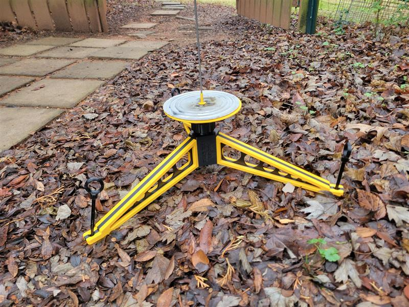 Model Rocket Launchpad, ball joint wind adjustment