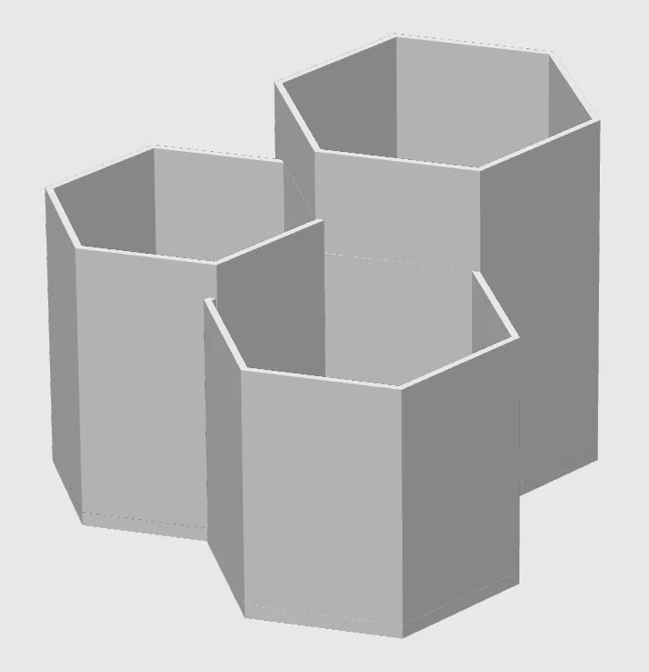 Hexagon Desk Organizer