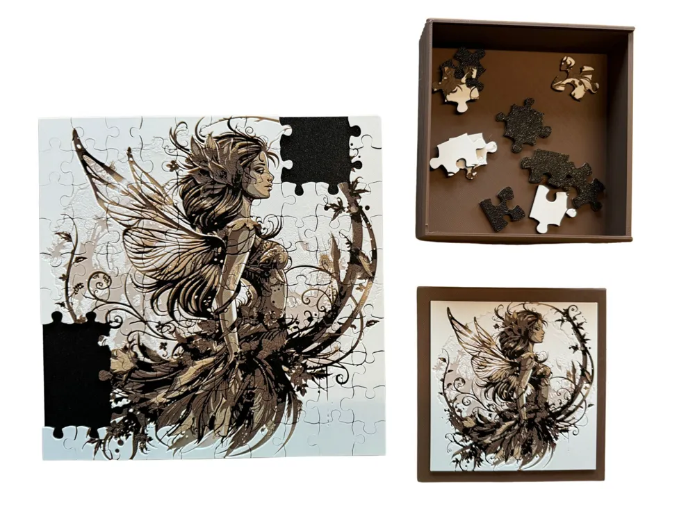 Elemental Fairy - Earth - Puzzle & Lid