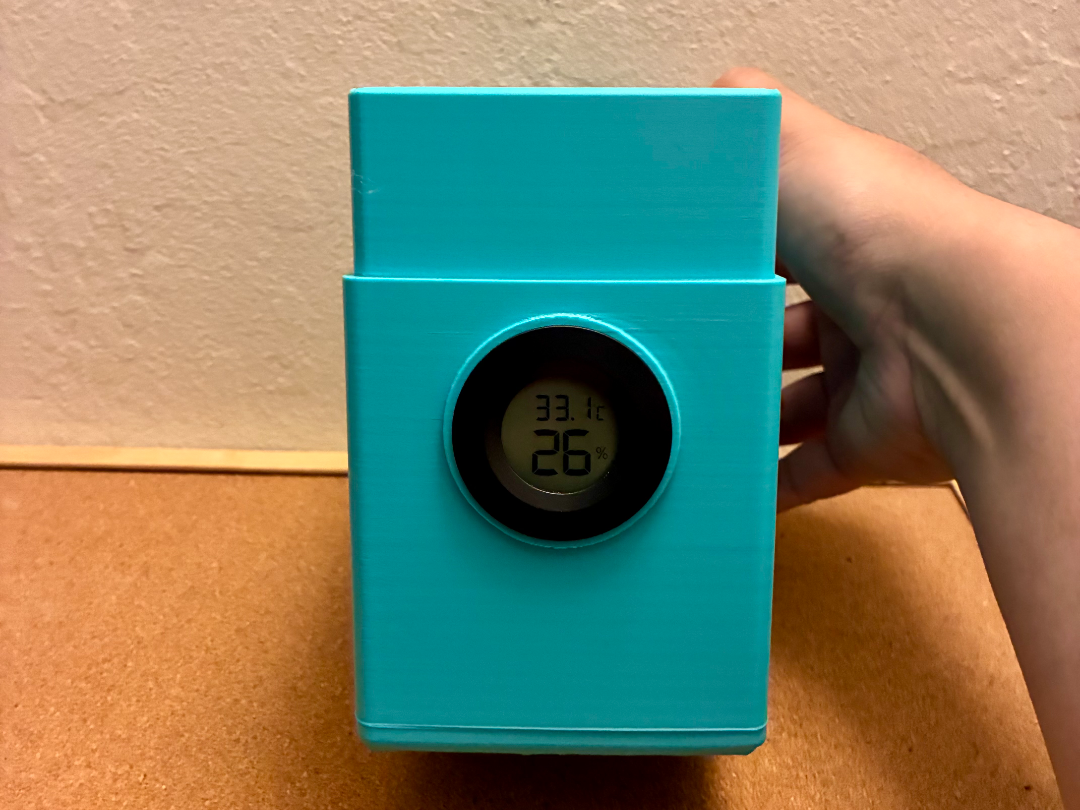 PSA Slab Storage Box with Round Hygrometer (PLA)