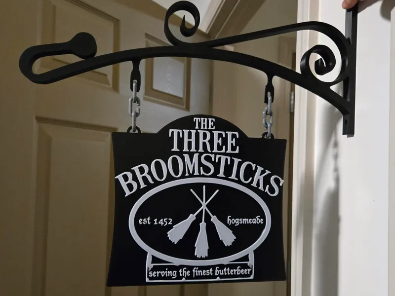 Hogsmeade Wizard's restaurant sign