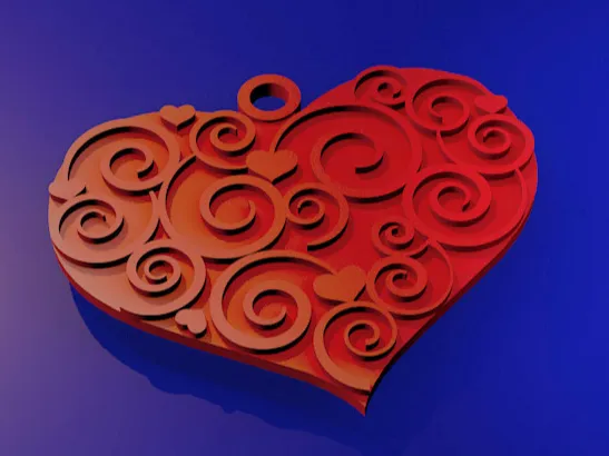 Heart on the neck, St. Valentine's Day