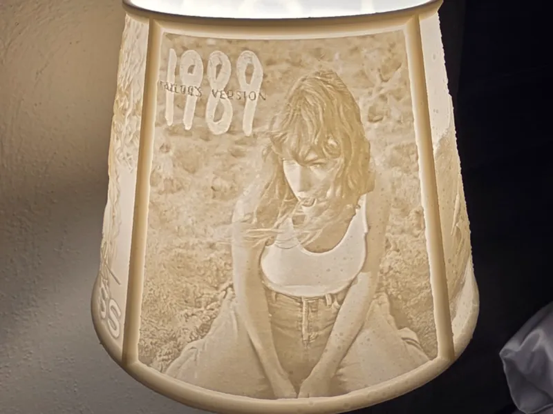 Taylor Swift Lithophane Lamp Shade