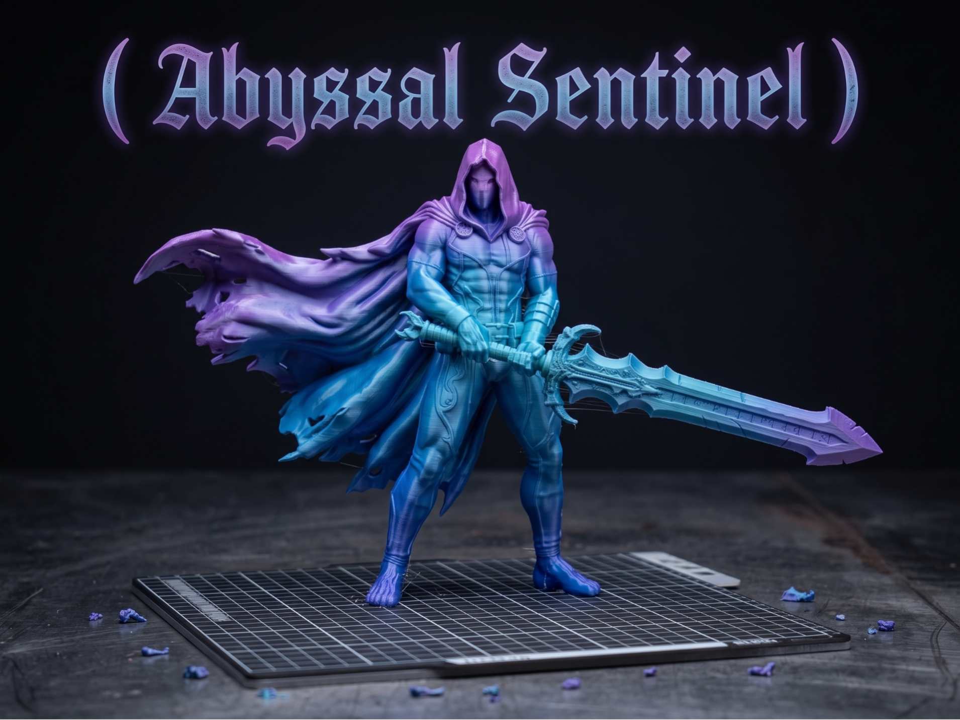 Abyssal Sentinel | Dark Fantasy Warrior Figure 3D model