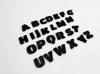 Titan One font size 25, 2mm thickness Alphabet and Numbers