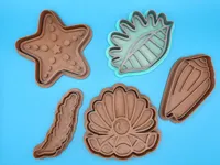 Emporte-pièces d'été : coquillage et étoile pour pâte à modeler — photo 2
