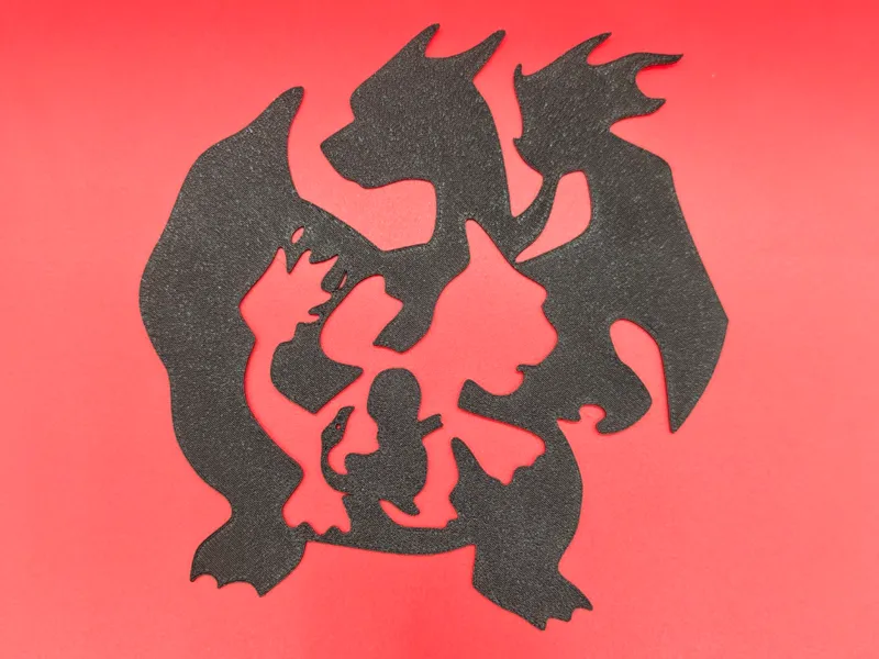 Charmander, Charmeleon, Charizard Wall Art