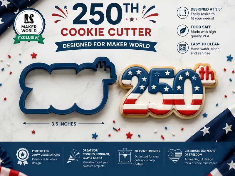 250TH 3inch cookie cutter