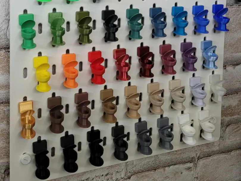 Figurine décorative « toilette » pour panneau Skadis
