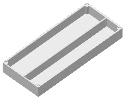 Box 2 Fächer mit Magnetischem Deckel