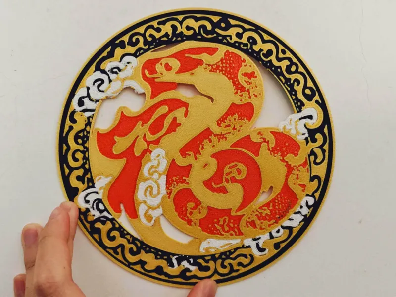 三个尺寸-蛇年福字窗贴新年福字-Three sizes-Year of the Snake