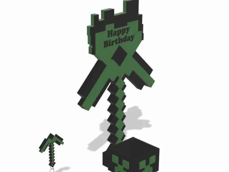 Minecraft box, happy birthday, compleanno