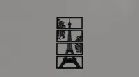 Art mural 2D Tour Eiffel — photo 2