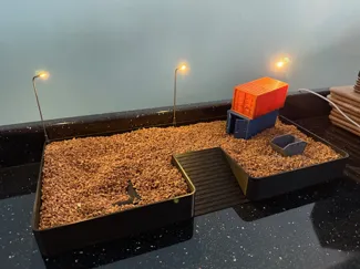 1:64 Scale RC Excavator Desktop Dig Pit 