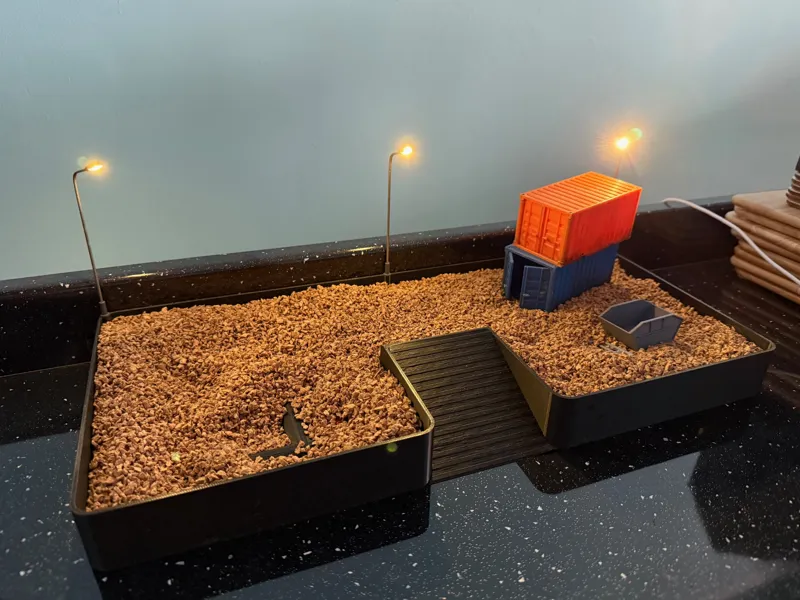 1:64 Scale RC Excavator Desktop Dig Pit 