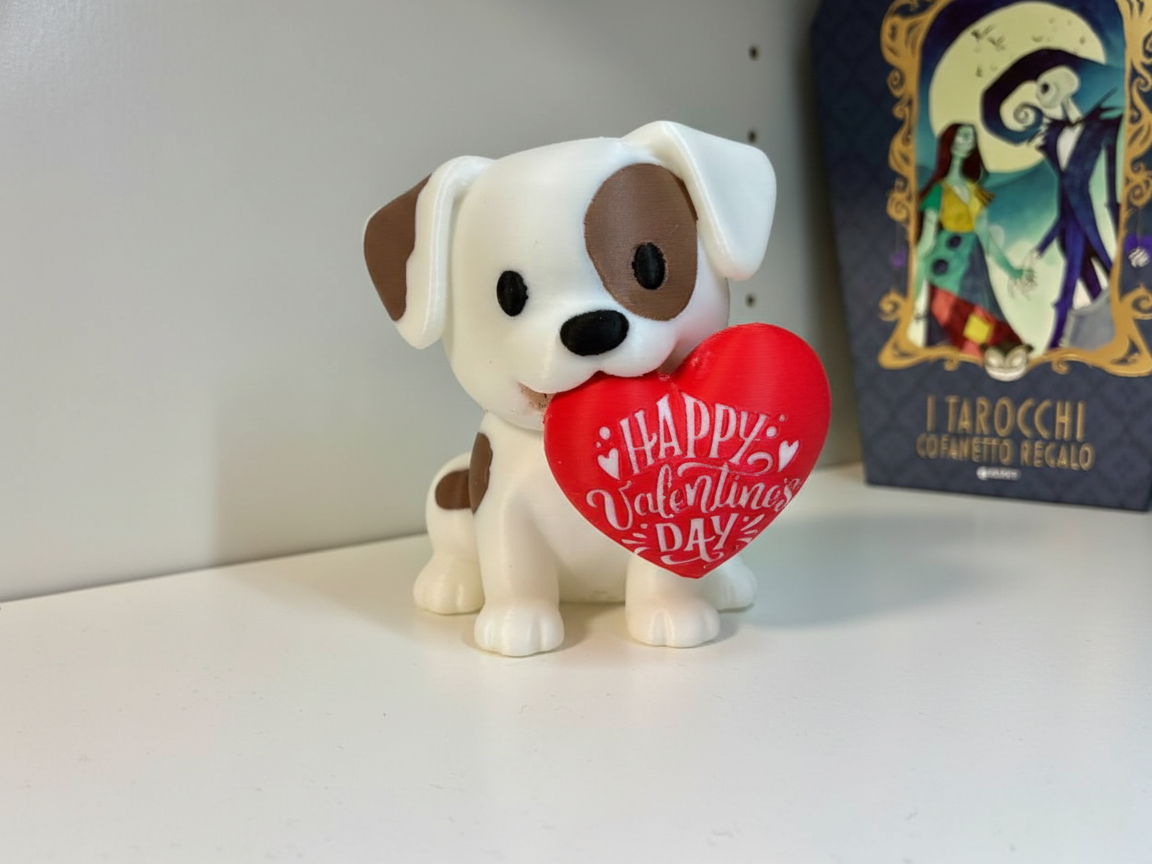 little Valentine's Day dog