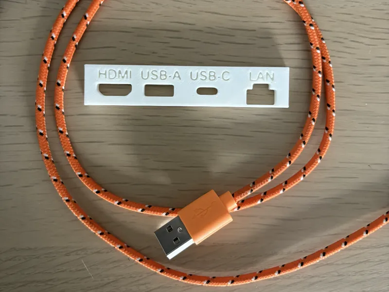 Computer Port Identifier Plate (I/O label)