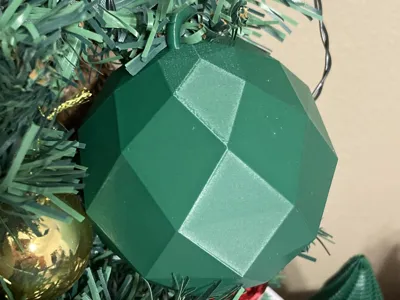 Geodesic Octagonal Christmas Ornament