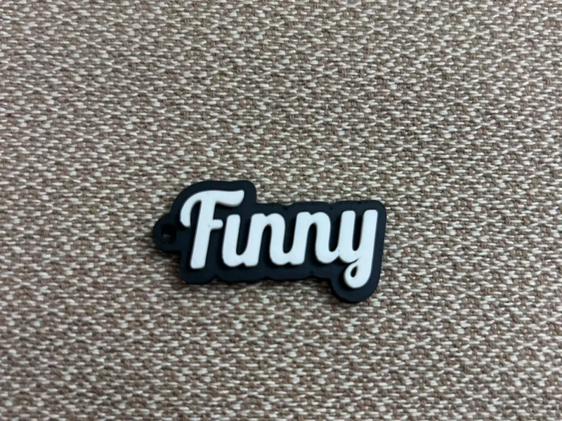 Finny name keychain