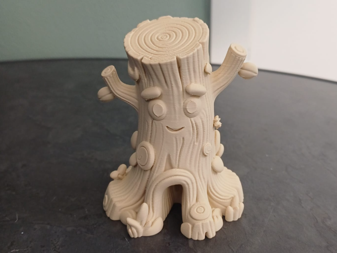 Cute Tree Stump Figurine
