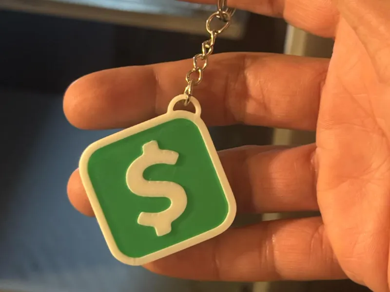 Llavero NFC de logo Cashapp 
