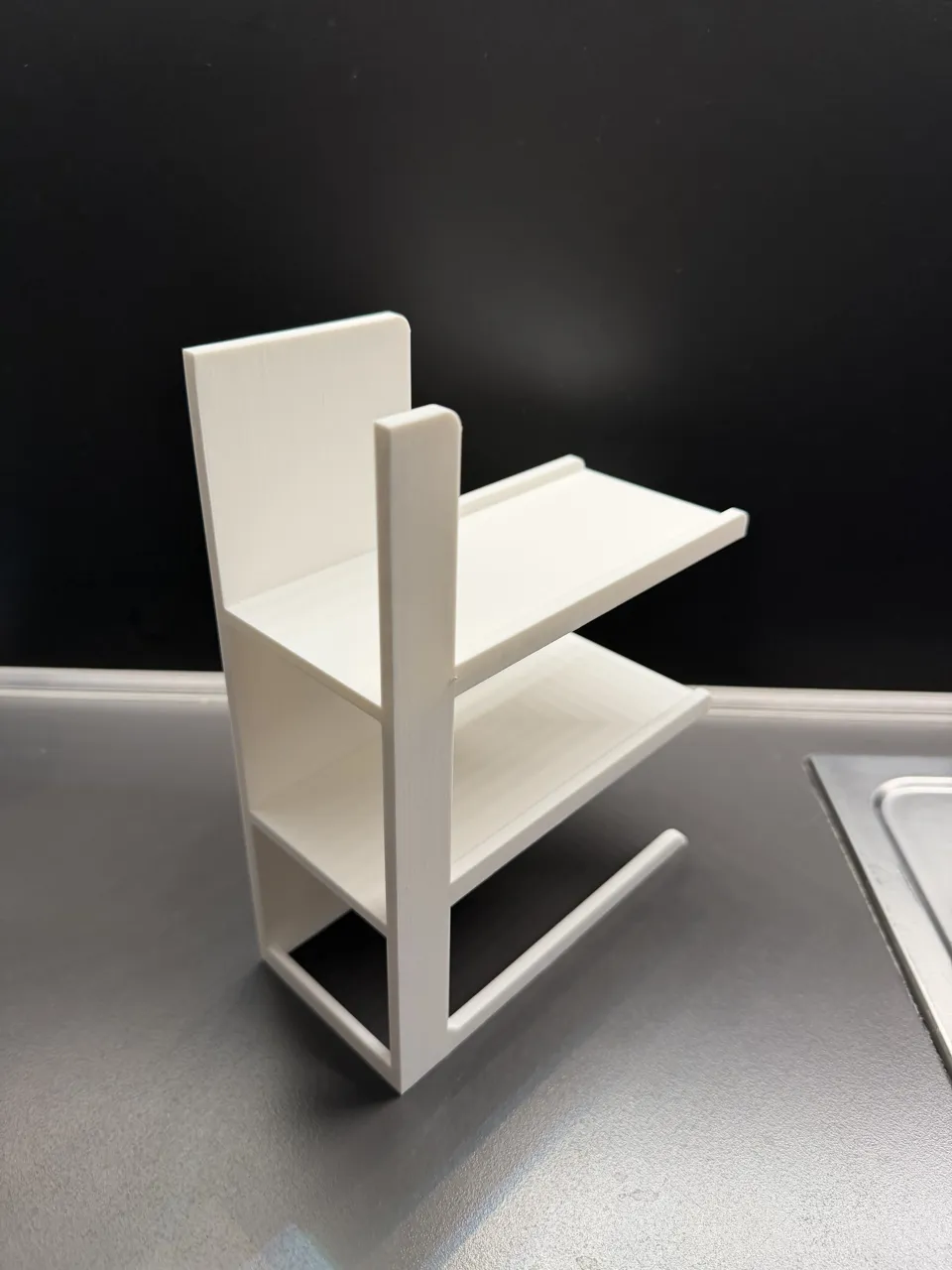 Compact Espresso Cup Shelf – No Supports view 3