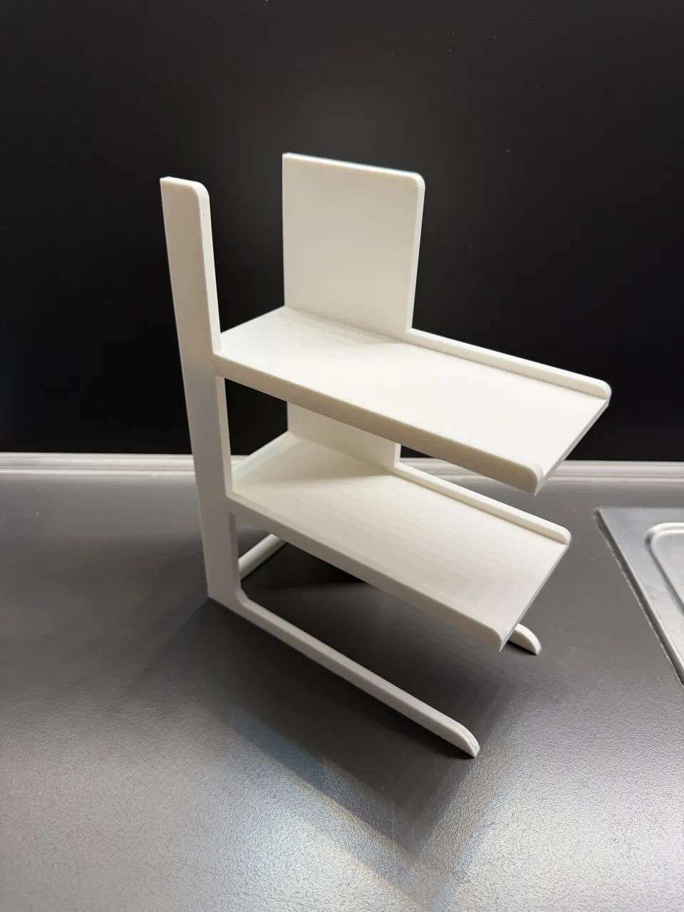 Compact Espresso Cup Shelf – No Supports view 2