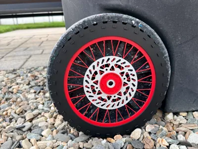 Trash can Dirt bike wheel cover