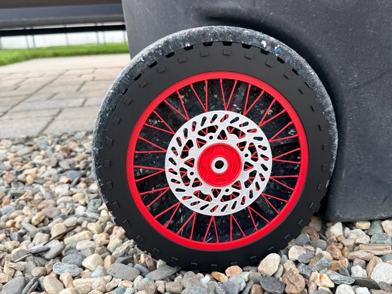 Trash can Dirt bike wheel cover