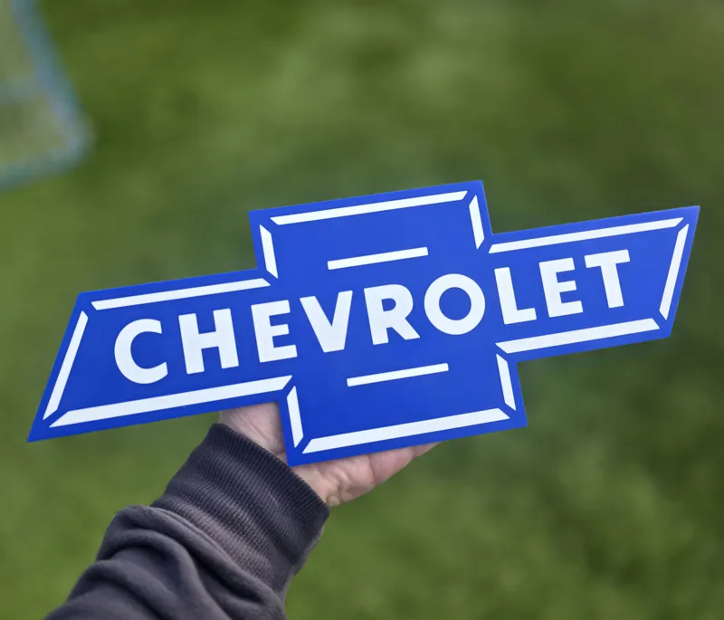 Classic Chevrolet Bowtie Sign - Face Down AMS