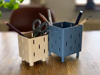 SKADIS desk organizer/pen holder cube