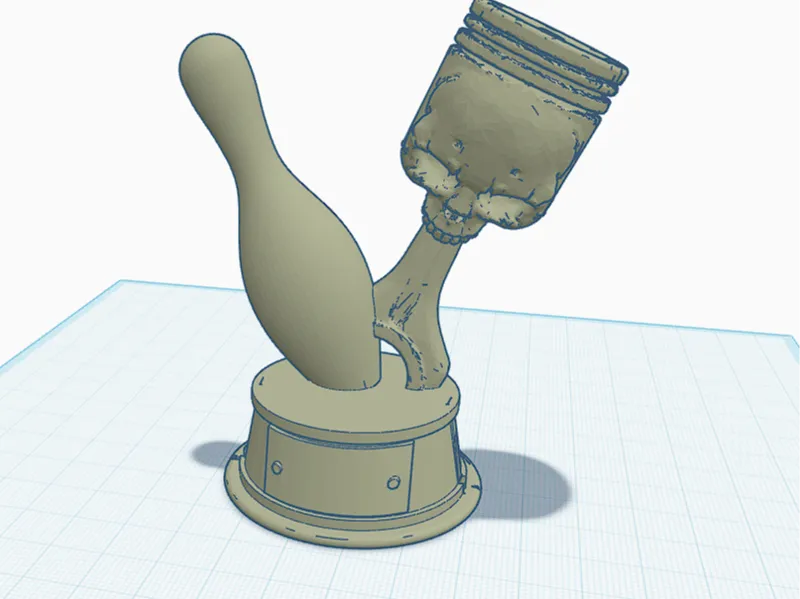 Bowling Piston Trophy – Skull Edition